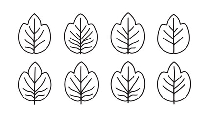 Mango leaf line art intricate drawing of tropical foliage design