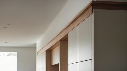 Fototapeta premium Contemporary joinery design for modern kitchen interiors and cabinetry