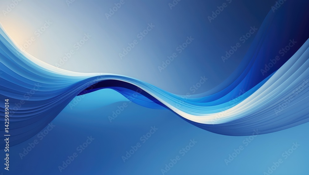Poster Blue abstract background with geometric vector design