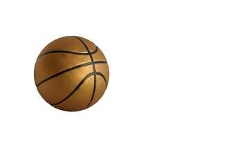 Fototapeta premium Golden Basketball: High-Resolution Image for Sports Designs