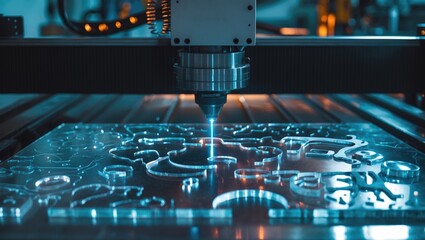 Acrylic sheet CNC carving machine for flatbed work