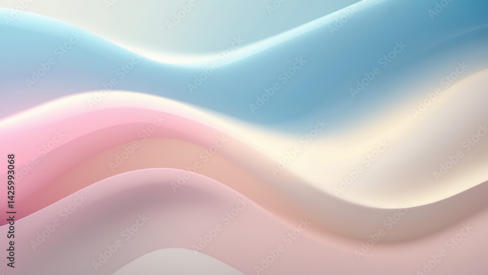 Poster gradient wavy blur background for artistic design