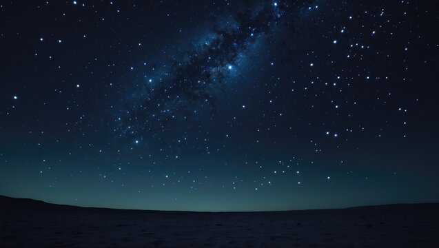 Night sky filled with countless stars against a black background