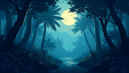 Obraz premium underwater scene with tropical fishes