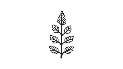 Fern Boston line art modern foliage sketch nature inspired pattern