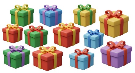 Bronze Festive 3D Assets PNG Bundle for Seasonal Projects