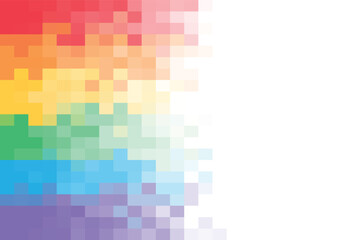 pixel abstract background colorful rainbow flag pride day theme wallpaper banner poster