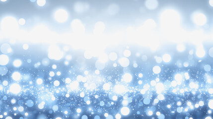 Enchanting blue and white background with fairy glow creating a pastel fantasy atmosphere in illustrative art