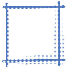 ブルードットの手描きチェック柄フレーム Adobe Illustrator Artwork