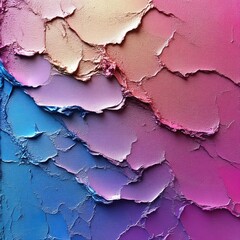 Obraz premium Textured surface with blended colors ranging from blue to pink and beige.