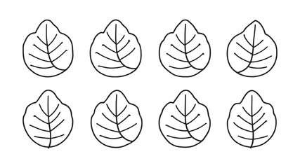 Jackfruit leaf line art simple tropical foliage sketch wall print