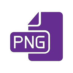 purple Png image file type Icon