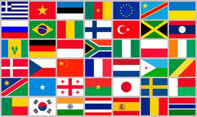 Background Flags of the world