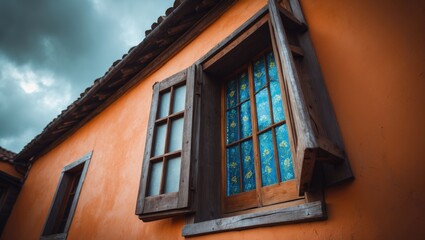 Fototapeta premium Retro-inspired window design