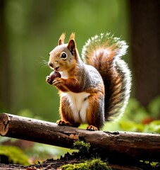 Fototapeta premium squirrel on a tree