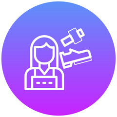 Shoe Maker Lady Icon