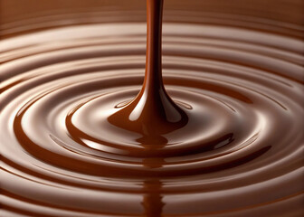 Chocolate spread texture generative ai