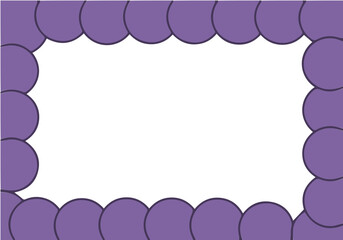 The charm of purple circles in a background design 