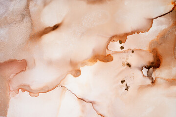 Hand Painted Watercolor Background With Copy Space