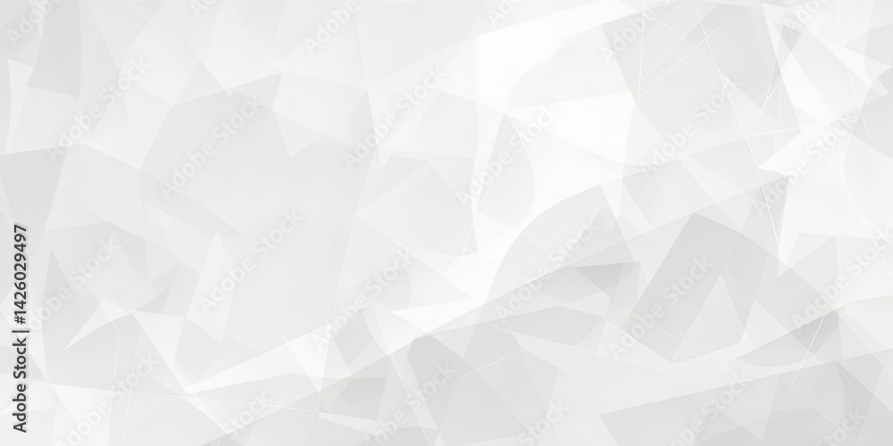 Poster abstract background featuring a pattern of overlapping white polygonal shapes and gradients