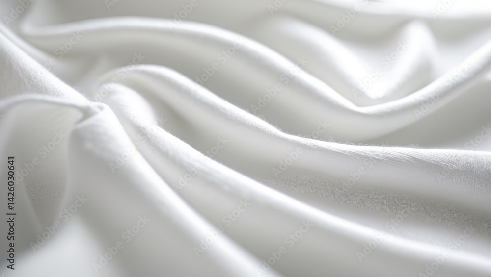 Poster abstract style on white cloth background with blurred texture for graphic design