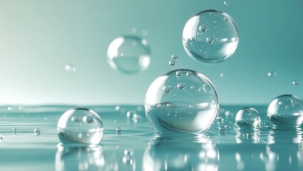 Bubbles: A Digital Closeup of Clear Liquid Spheres