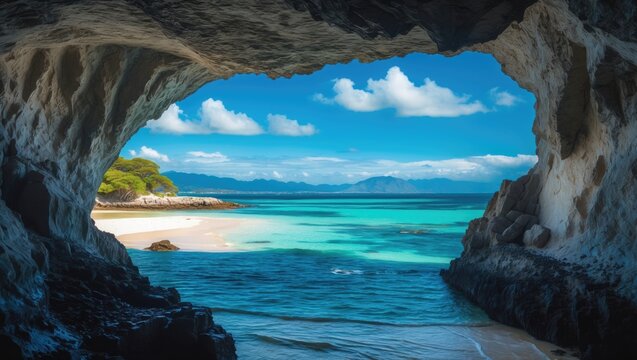 View from the Cave Towards the Outside