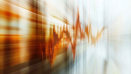 The speed of innovation and progress reflected in dynamic visual movement