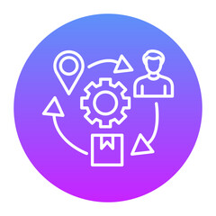 Supply Chain Management Icon