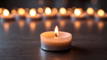Vertical image of candles