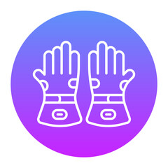 Obraz premium Ski Gloves Icon