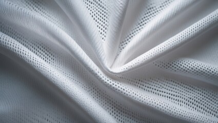 Naklejka premium White sports jersey fabric texture as background