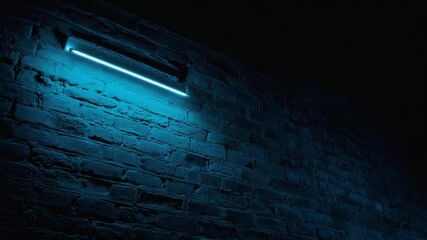 blue neon lights wall street reflections introduction video motion