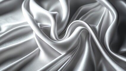 Obraz premium Background featuring white satin cloth