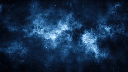 Fototapeta premium Deep Blue Night Sky Gradient with Cloudy Background Elements