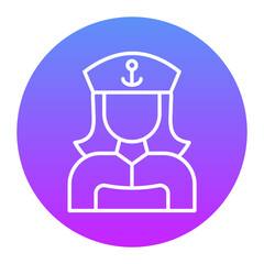 Obraz premium Marine Female Icon