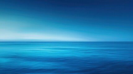 Serene Gradient Ocean Background with Deep Blue Tones and Calm Waters