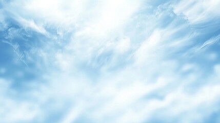 Obraz premium Soft Cloudy Blue Gradient Background for Creative Projects