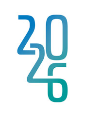 vector 2026 logo. 2026 logo for business, education, economic world. 2026 logo for calendar, agenda, annual report
