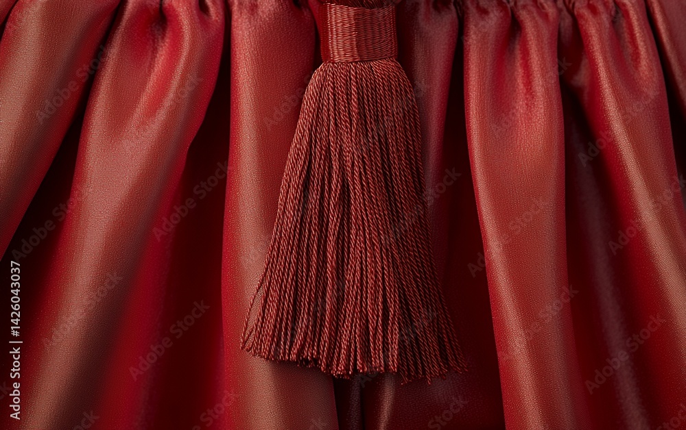 Poster red curtain texture abstract background design fabric folds close up elegant backdrop