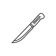 knife line icon