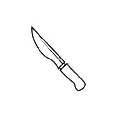 knife line icon