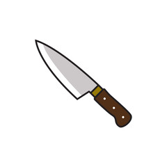 knife on a white background