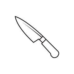 knife line icon