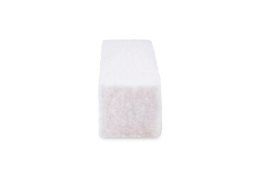 Vanilla pastila on a white isolated background