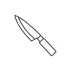 kitchen knife line icon