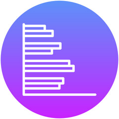 Fototapeta premium Clustered Bar Icon