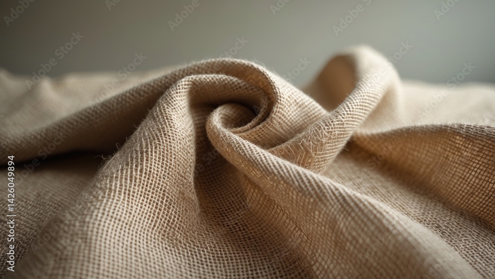 Poster burlap texture for fabric background with hemp and jute elements