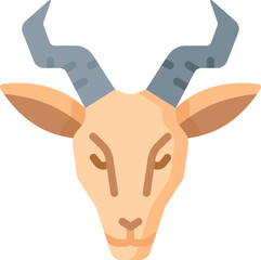 antelope illustration on a white background 