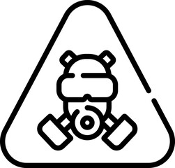 asbestos illustration on a white backgroun